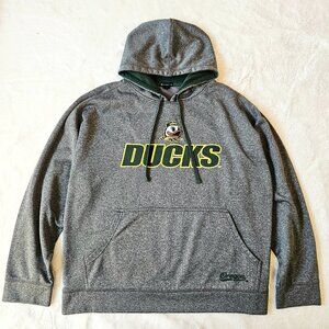 Champion Oregon Ducks Men's Hoodie Sweatshirt Heather Gray Size 2XL